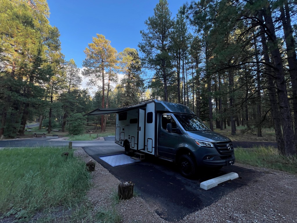 Our EKKO parked in Redondo Campground to show site.